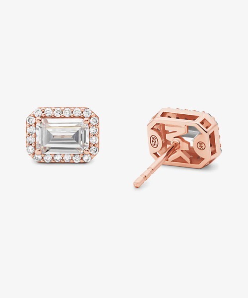 MICHAEL KORS(マイケルコース)の「プレシャスメタル プレーティング パヴェ ハロ スタッド ピアス(ピアス(両耳用)・レディース・ゴールド系・FREE)」の2枚目の写真
