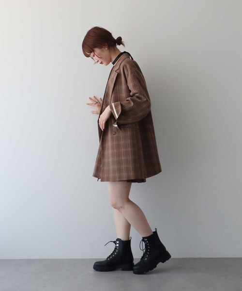 earth music&ecology（アースミュージックアンドエコロジー）の「BIGジャケット（テーラードジャケット・レディース・ライトブラウン/ブラウン系その他4/ブラック・FREE）」の22枚目の写真