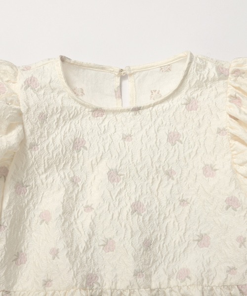 MERAKI（メラキ）の「ペプラムフラワーパフスリーブブラウス（シャツ/ブラウス・レディース・イエロー/ホワイト/アイボリー/ブルー・FREE）」の19枚目の写真