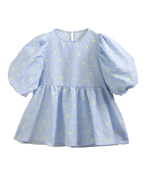 MERAKI（メラキ）の「ペプラムフラワーパフスリーブブラウス（シャツ/ブラウス・レディース・イエロー/ホワイト/アイボリー/ブルー・FREE）」の14枚目の写真