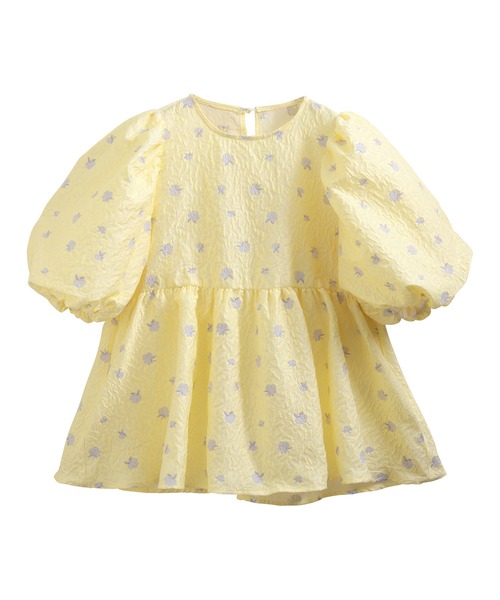 MERAKI（メラキ）の「ペプラムフラワーパフスリーブブラウス（シャツ/ブラウス・レディース・イエロー/ホワイト/アイボリー/ブルー・FREE）」の15枚目の写真