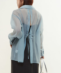 CONVERSE TOKYO | BACK SLIT ORGANDY SHEER SHIRT(シャツ/ブラウス)