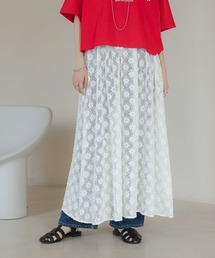 LOWRYS FARM | レースギャザースカート　575176(スカート)