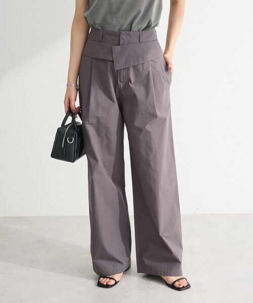 ELENCARE DUE(エレンカーレデュエ)の「・ELENCARE DUE ダブルウエストパンツ(その他パンツ・レディース・ブラウン/チャコールグレー/ベージュ・FREE)」の1枚目の写真