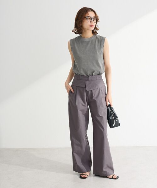 ELENCARE DUE(エレンカーレデュエ)の「・ELENCARE DUE ダブルウエストパンツ(その他パンツ・レディース・ブラウン/チャコールグレー/ベージュ・FREE)」の12枚目の写真