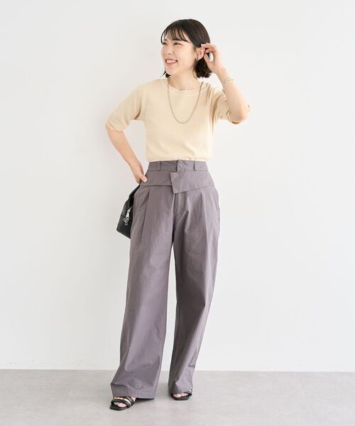 ELENCARE DUE(エレンカーレデュエ)の「・ELENCARE DUE ダブルウエストパンツ(その他パンツ・レディース・ブラウン/チャコールグレー/ベージュ・FREE)」の15枚目の写真