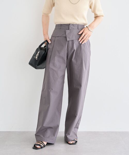 ELENCARE DUE(エレンカーレデュエ)の「・ELENCARE DUE ダブルウエストパンツ(その他パンツ・レディース・ブラウン/チャコールグレー/ベージュ・FREE)」の16枚目の写真