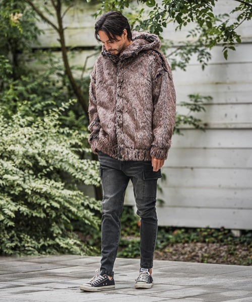 CAMBIO(カンビオ)の「mp13938-ストレッチデニムジョガーカーゴパンツ(カーゴパンツ・メンズ・ブラック/ネイビー/ブルー・M/L/XL)」の20枚目の写真