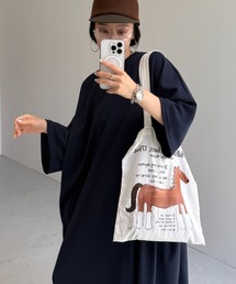 HANSODE super loose light sweatee one piece / 半袖スウェッティーワンピース(スーパールーズタイプ)