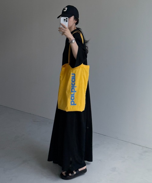 wee9s(ウィークス)の「HANSODE super loose light sweatee one piece / 半袖スウェッティーワンピース(スーパールーズタイプ)(ワンピース・レディース・ネイビー/レッド/ブラック/ベビーピンク/チェリーピンク/グレー/ミント/チャコール・FREE/SHORT/LONG)」の16枚目の写真