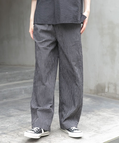 FORK&SPOON(フォークアンドスプーン)の「FORK&SPOON サッカーチェックイージーパンツ(その他パンツ・レディース・グレー系その他/ブラウン系その他・1/2)」の16枚目の写真