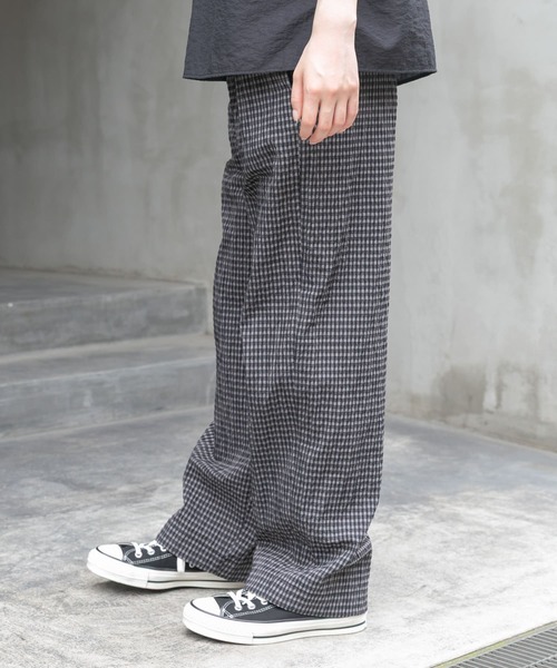 FORK&SPOON(フォークアンドスプーン)の「FORK&SPOON サッカーチェックイージーパンツ(その他パンツ・レディース・グレー系その他/ブラウン系その他・1/2)」の17枚目の写真