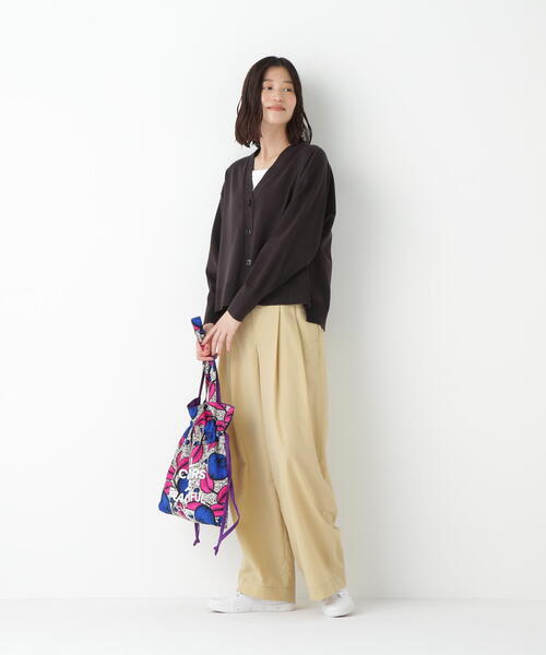 human woman（ヒューマンウーマン）の「◆オーガニックコットン混プレーティングカーディガン（カーディガン/ボレロ・レディース・グレー/ブルー/ブラウン・MEDIUM）」の17枚目の写真