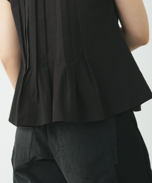 サステナブル】タックフレアジレブラウス（シャツ/ブラウス）｜ADAM ET