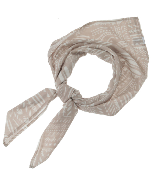 CONVERSE TOKYO(コンバーストウキョウ)の「BLOCK PRINT SCARF(バンダナ/スカーフ・レディース・ベージュ/ネイビー/サックスブルー・FREE)」の6枚目の写真