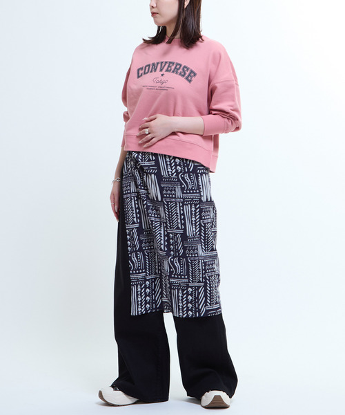 CONVERSE TOKYO(コンバーストウキョウ)の「BLOCK PRINT SCARF(バンダナ/スカーフ・レディース・ベージュ/ネイビー/サックスブルー・FREE)」の5枚目の写真