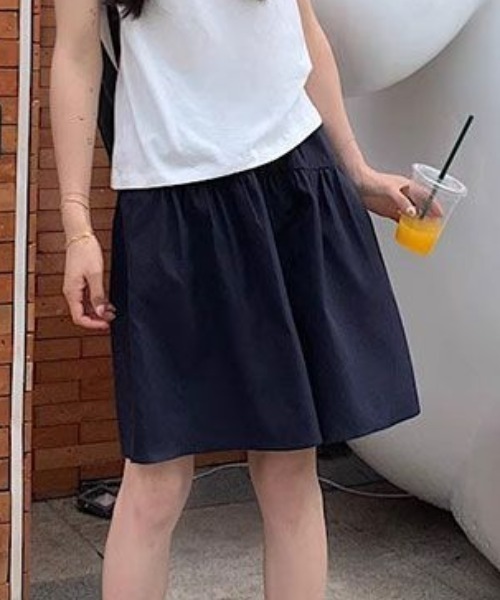 Teem Store(チームストア)の「ハイウエストミディアムスカート(スカート・レディース・ブラック/ネイビー・M/S)」の6枚目の写真