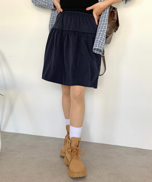 Teem Store(チームストア)の「ハイウエストミディアムスカート(スカート・レディース・ブラック/ネイビー・M/S)」の16枚目の写真