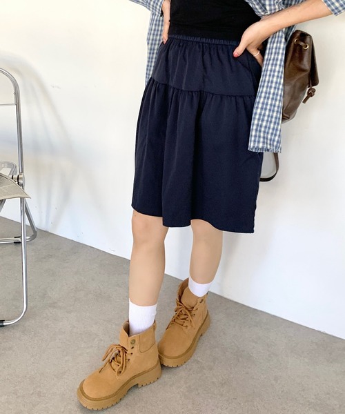 Teem Store(チームストア)の「ハイウエストミディアムスカート(スカート・レディース・ブラック/ネイビー・M/S)」の14枚目の写真