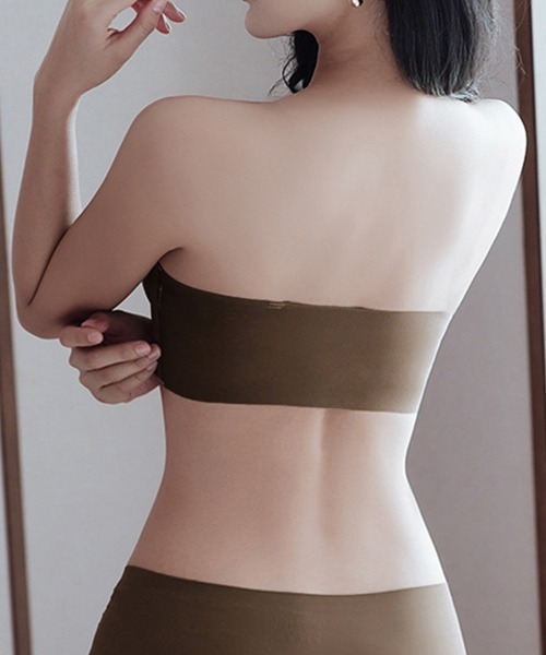 Miniministore（ミニミニストア）の「ストラップレスブラ盛れるずれない落ちない（ブラジャー・レディース・アイボリー/ブラウン/ブラック/ベージュ・M/XL/L/S）」の8枚目の写真
