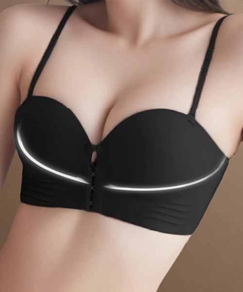 Miniministore（ミニミニストア）の「ストラップレスブラ盛れるずれない落ちない（ブラジャー・レディース・アイボリー/ブラウン/ブラック/ベージュ・M/XL/L/S）」の10枚目の写真