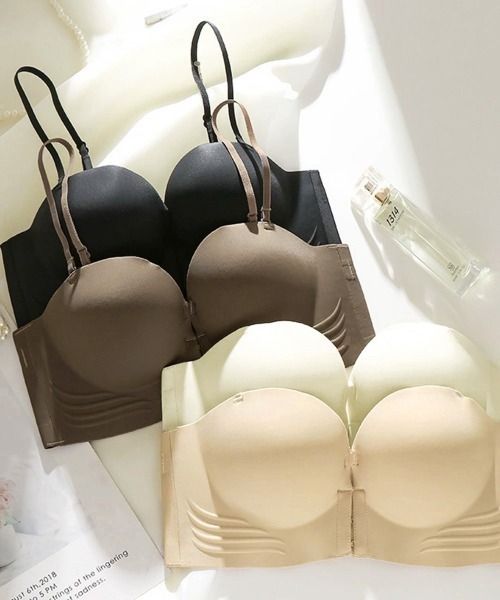 Miniministore（ミニミニストア）の「ストラップレスブラ盛れるずれない落ちない（ブラジャー・レディース・アイボリー/ブラウン/ブラック/ベージュ・M/XL/L/S）」の20枚目の写真