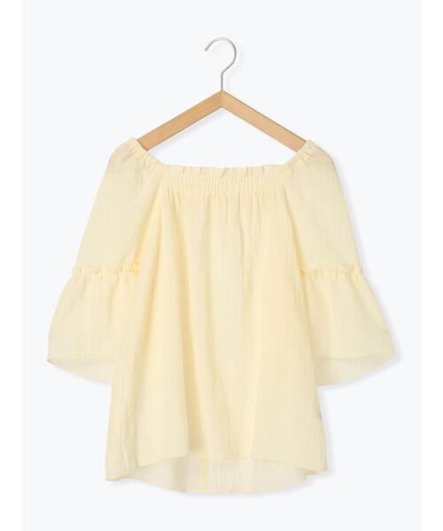 ehka sopo（エヘカソポ）の「スクエアネックフレアーブラウス（シャツ/ブラウス・レディース・キナリ/ブラック/ピンク・F）」の13枚目の写真