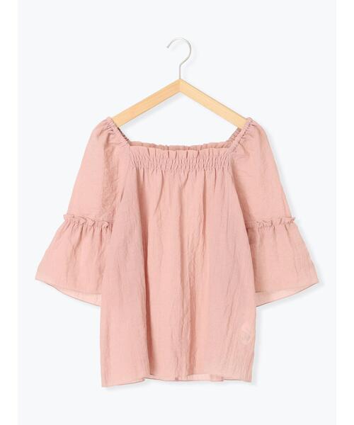 ehka sopo（エヘカソポ）の「スクエアネックフレアーブラウス（シャツ/ブラウス・レディース・キナリ/ブラック/ピンク・F）」の15枚目の写真