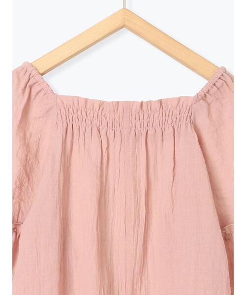 ehka sopo（エヘカソポ）の「スクエアネックフレアーブラウス（シャツ/ブラウス・レディース・キナリ/ブラック/ピンク・F）」の20枚目の写真