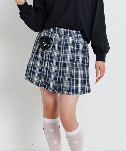 algy(アルジー)の「チャーム付きプリーツスカパン(スカート・キッズ・ブラウン/グレー/ブルー/インディゴブルー・SMALL/MEDIUM/X-SMALL/XX-SMALL)」の4枚目の写真