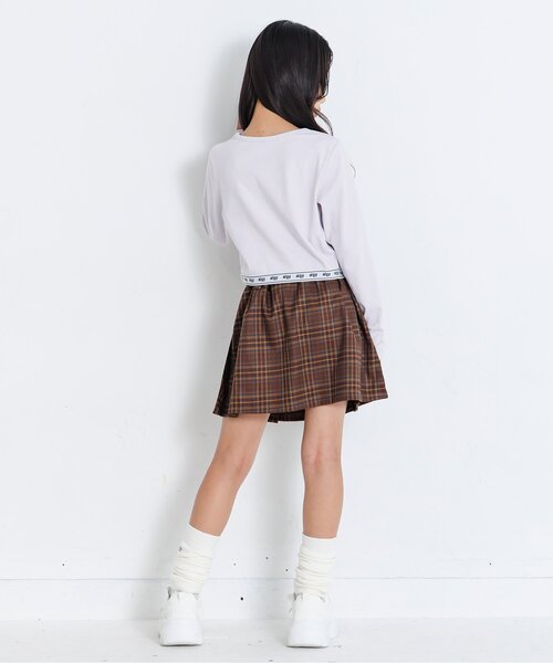 algy(アルジー)の「チャーム付きプリーツスカパン(スカート・キッズ・ブラウン/グレー/ブルー/インディゴブルー・SMALL/MEDIUM/X-SMALL/XX-SMALL)」の9枚目の写真