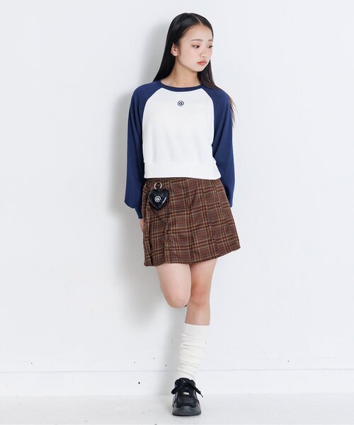 algy(アルジー)の「チャーム付きプリーツスカパン(スカート・キッズ・ブラウン/グレー/ブルー/インディゴブルー・SMALL/MEDIUM/X-SMALL/XX-SMALL)」の11枚目の写真