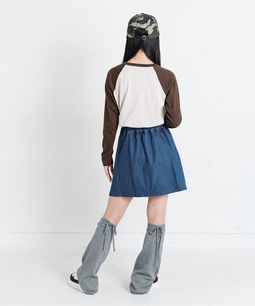 algy(アルジー)の「チャーム付きプリーツスカパン(スカート・キッズ・ブラウン/グレー/ブルー/インディゴブルー・SMALL/MEDIUM/X-SMALL/XX-SMALL)」の13枚目の写真