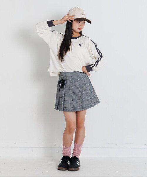 algy(アルジー)の「チャーム付きプリーツスカパン(スカート・キッズ・ブラウン/グレー/ブルー/インディゴブルー・SMALL/MEDIUM/X-SMALL/XX-SMALL)」の14枚目の写真