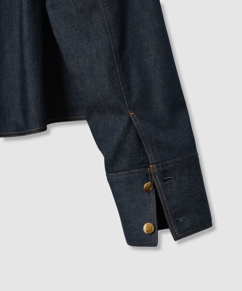 ANAYI（アナイ）の「【セットアップ対応商品】デニムライクステンカラー ジャケット（その他アウター・レディース・ネイビー・36/34/38）」の15枚目の写真