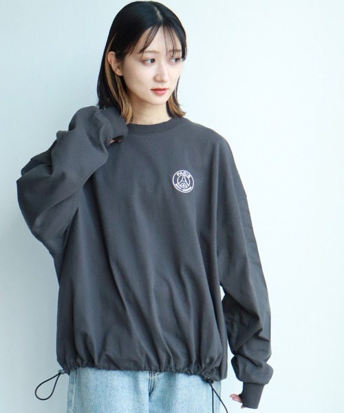 PARIS SAINT-GERMAIN（パリサンジェルマン）の「【Paris Saint-Germain/パリサンジェルマン】裾ドロスト エンブレムロゴ ロングスリーブTシャツ（Tシャツ/カットソー・メンズ・ブラック/スミクロ/ホワイト・L/M/XL）」の22枚目の写真