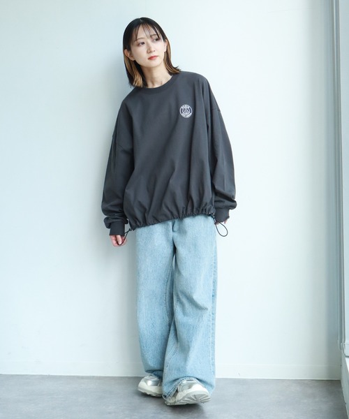 PARIS SAINT-GERMAIN（パリサンジェルマン）の「【Paris Saint-Germain/パリサンジェルマン】裾ドロスト エンブレムロゴ ロングスリーブTシャツ（Tシャツ/カットソー・メンズ・ブラック/スミクロ/ホワイト・L/M/XL）」の5枚目の写真