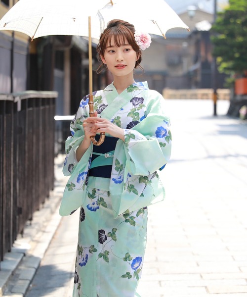 セール】ときめき恋浴衣3点セット（浴衣）｜和なでしこ（ワナデシコ