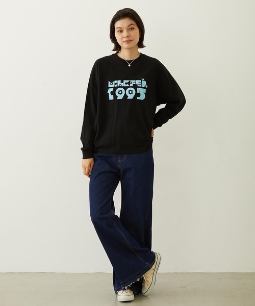 MILKFED.（ミルクフェド）の「APPLE LOGO FLOCK PRINT L/S TEE（Tシャツ/カットソー・レディース・ブラック/イエロー/オートミール・M/L）」の20枚目の写真