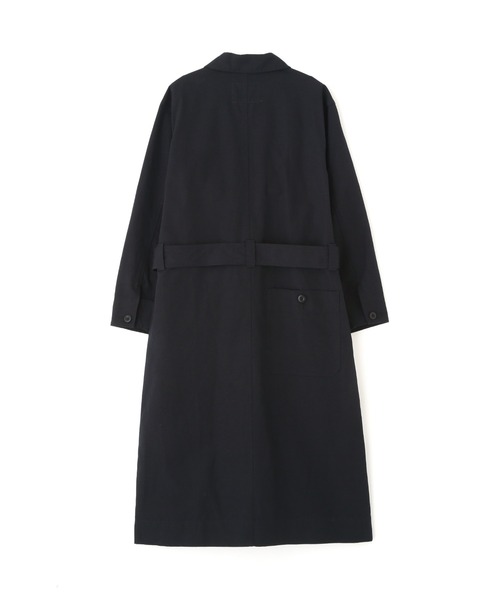 MHL.（エムエイチエル）の「WA-SHI COTTON PLAINWEAVE（ワンピース・レディース・ネイビー・1/2）」の4枚目の写真