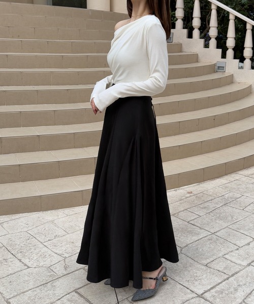 セール】バックレースアップドレープドッキングワンピース（ワンピース