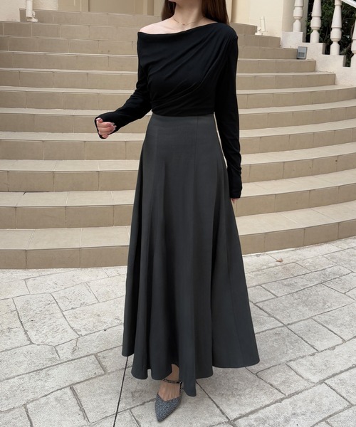 セール】バックレースアップドレープドッキングワンピース（ワンピース