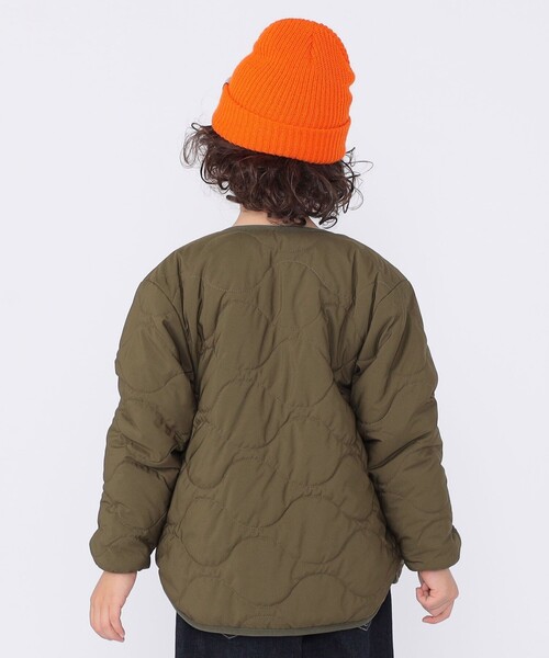 SHIPS（シップス）の「SHIPS KIDS:100～130cm/〈洗濯機可能〉ボア×キルティング リバーシブル ブルゾン（その他アウター・キッズ・オリーブ/キャメル・130/120/110/100）」の22枚目の写真
