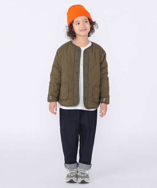 SHIPS（シップス）の「SHIPS KIDS:100～130cm/〈洗濯機可能〉ボア×キルティング リバーシブル ブルゾン（その他アウター・キッズ・オリーブ/キャメル・130/120/110/100）」の21枚目の写真