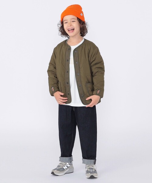 SHIPS（シップス）の「SHIPS KIDS:100～130cm/〈洗濯機可能〉ボア×キルティング リバーシブル ブルゾン（その他アウター・キッズ・オリーブ/キャメル・130/120/110/100）」の19枚目の写真
