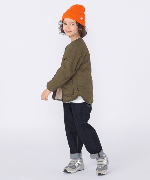 SHIPS（シップス）の「SHIPS KIDS:100～130cm/〈洗濯機可能〉ボア×キルティング リバーシブル ブルゾン（その他アウター・キッズ・オリーブ/キャメル・130/120/110/100）」の18枚目の写真