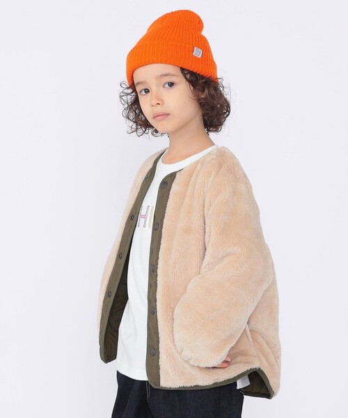 SHIPS（シップス）の「SHIPS KIDS:100～130cm/〈洗濯機可能〉ボア×キルティング リバーシブル ブルゾン（その他アウター・キッズ・オリーブ/キャメル・130/120/110/100）」の14枚目の写真
