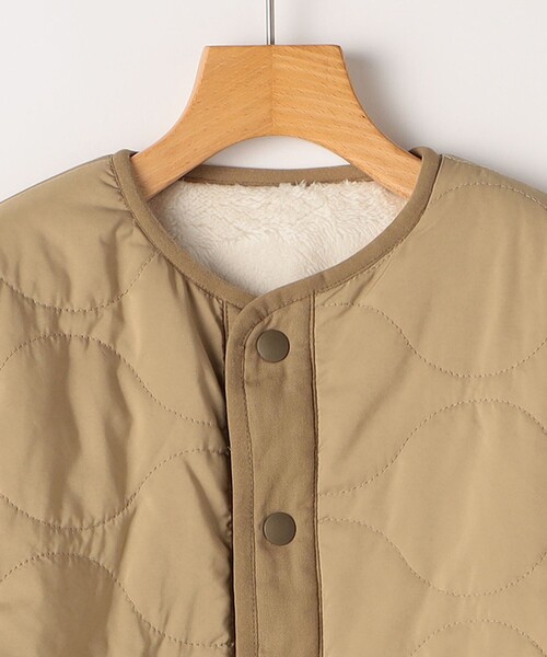 SHIPS（シップス）の「SHIPS KIDS:100～130cm/〈洗濯機可能〉ボア×キルティング リバーシブル ブルゾン（その他アウター・キッズ・オリーブ/キャメル・130/120/110/100）」の11枚目の写真