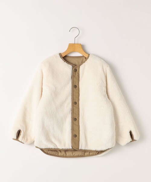 SHIPS（シップス）の「SHIPS KIDS:100～130cm/〈洗濯機可能〉ボア×キルティング リバーシブル ブルゾン（その他アウター・キッズ・オリーブ/キャメル・130/120/110/100）」の9枚目の写真