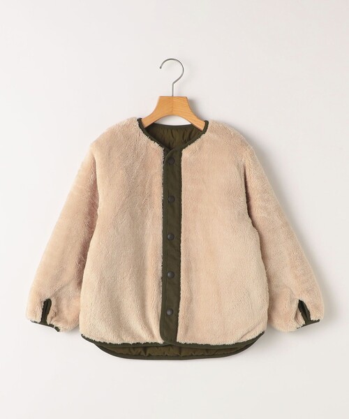 SHIPS（シップス）の「SHIPS KIDS:100～130cm/〈洗濯機可能〉ボア×キルティング リバーシブル ブルゾン（その他アウター・キッズ・オリーブ/キャメル・130/120/110/100）」の5枚目の写真